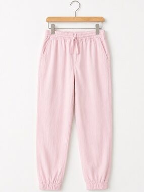 J.Crew Pink Elastic Tie Waist Joggers